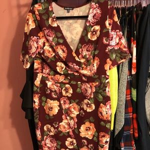 NEW Never Worn Size 1x floral dress